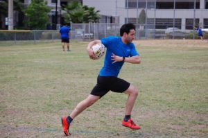Running with the rugby ball