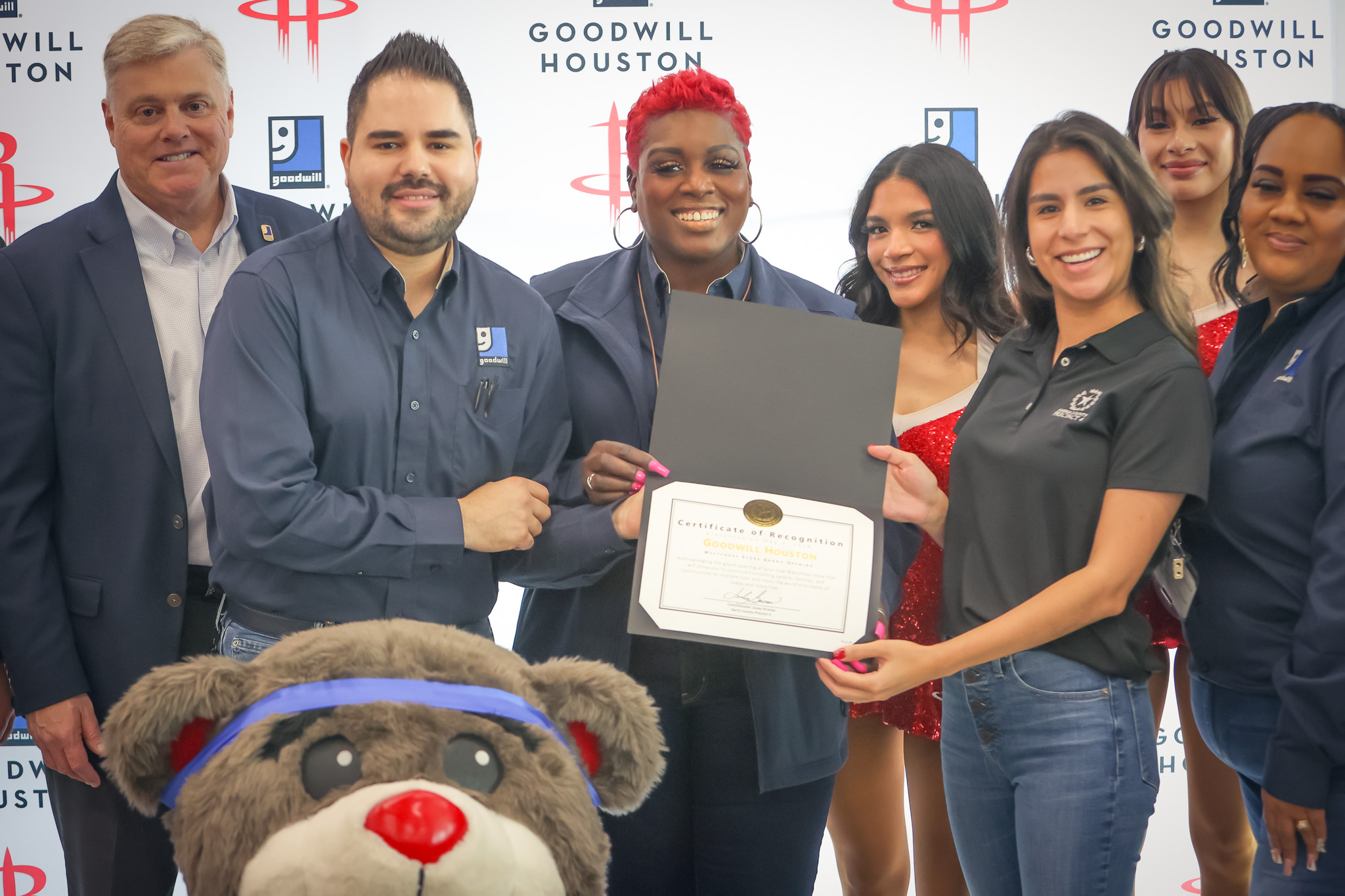 harris county precinct 4 gives award to goodwill westchase district houston